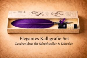 Tintenfass schwarz aus dem lila Stilo Schreibset